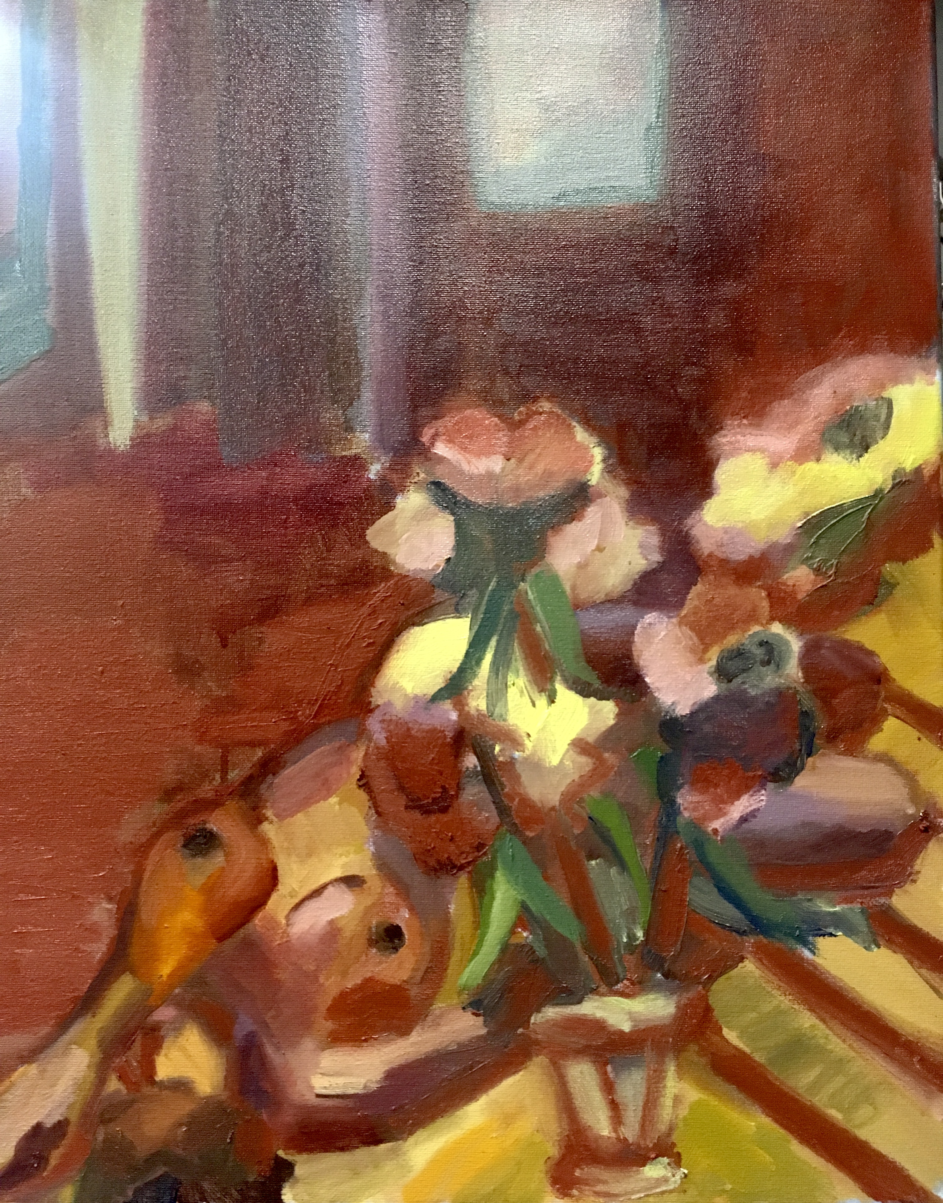 Fauve style female figure painting