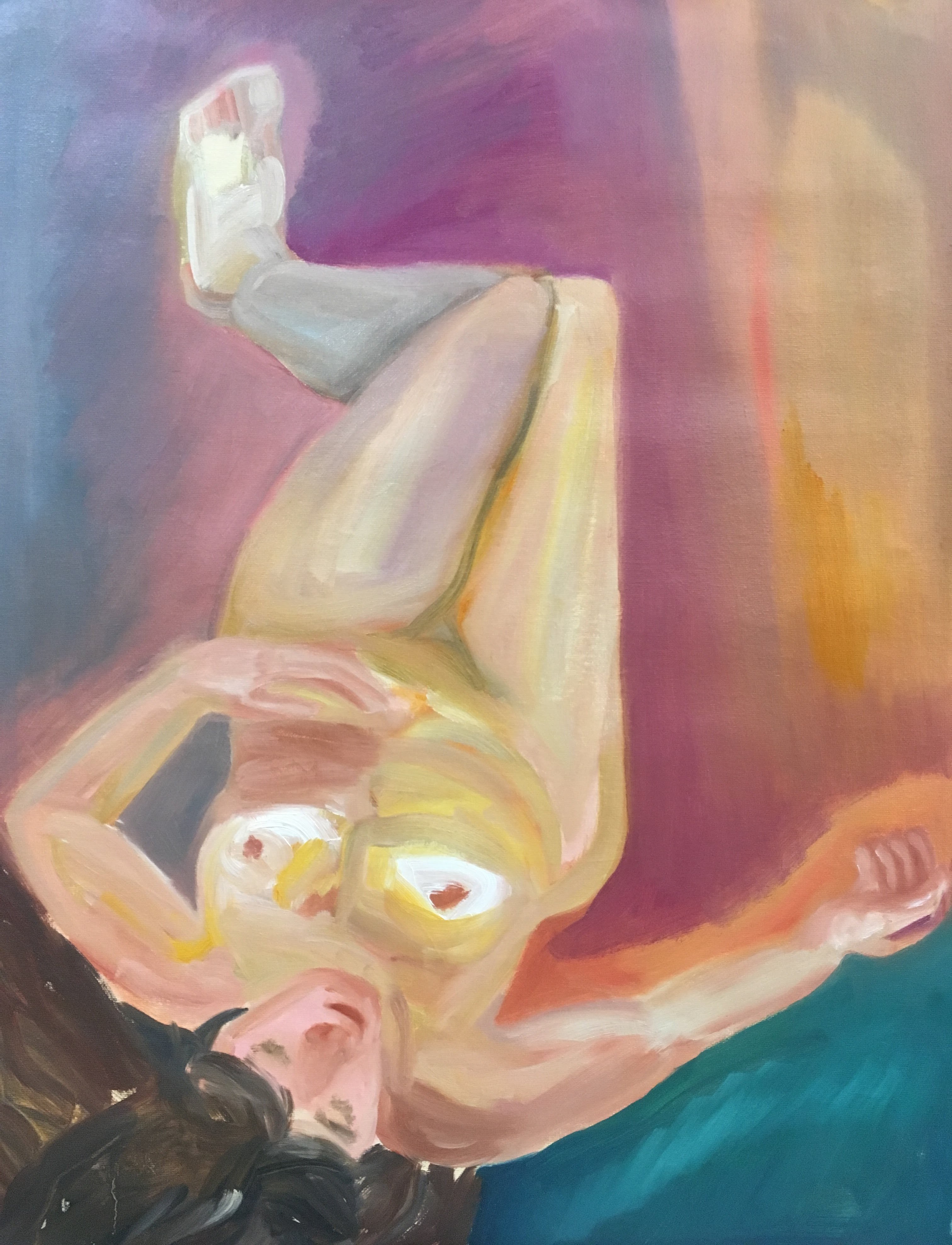 Fauve style female figure painting