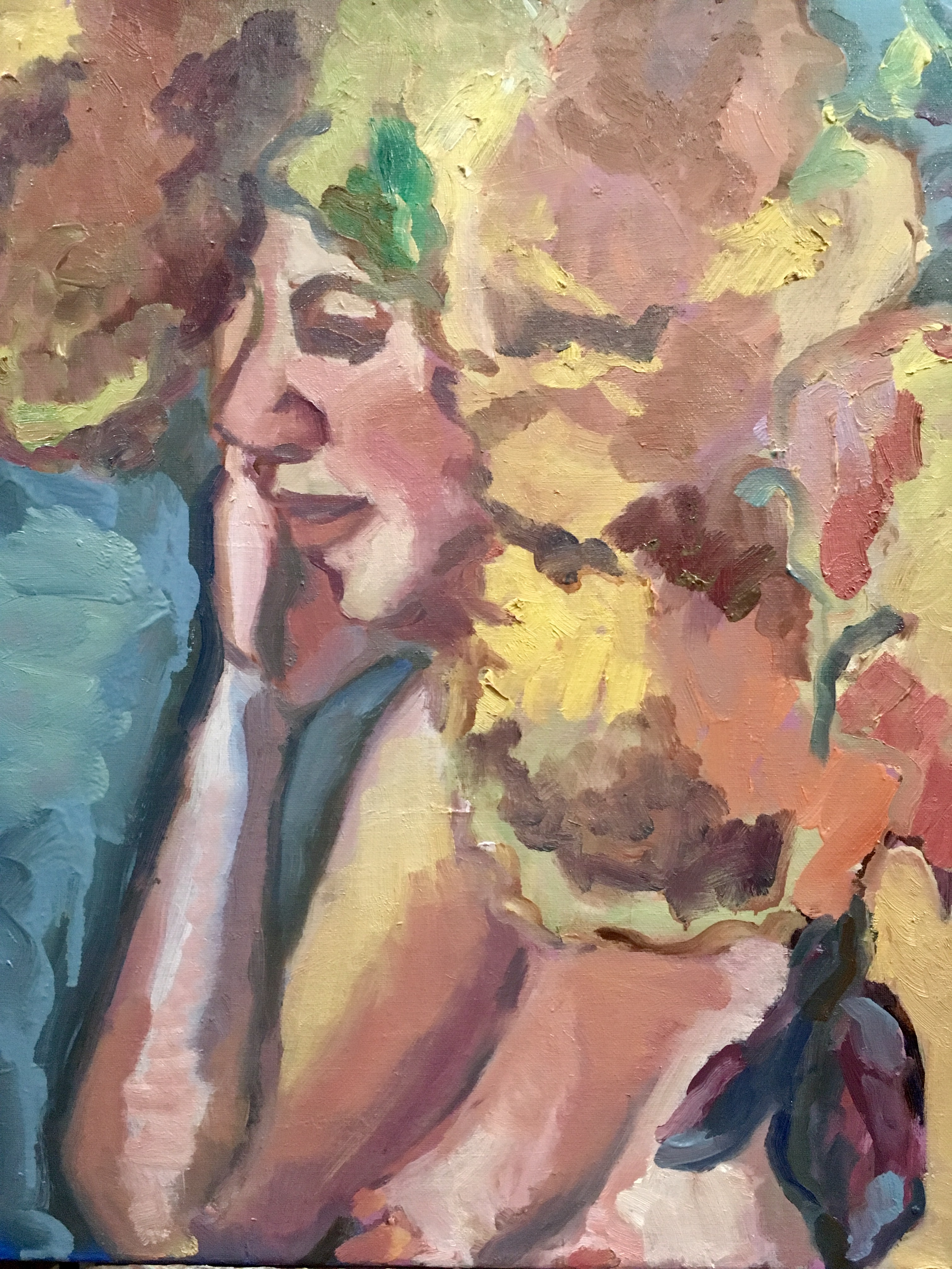 Fauve style female figure painting